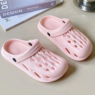 Pink Falt Round Toe Sliders