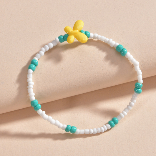 Turquoise jewelry,Other jewelry,Butterfly Design Beads Detail Turquoise Anklet