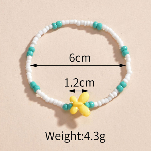 Turquoise jewelry,Other jewelry,Butterfly Design Beads Detail Turquoise Anklet