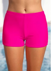ROTITA Hot Pink Mid Waisted Swim Shorts
