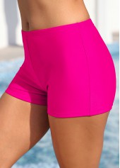 ROTITA Hot Pink Mid Waisted Swim Shorts