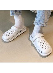 White accessories,Plain Color accessories,White Falt Round Toe Sliders