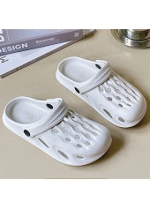 White accessories,Plain Color accessories,White Falt Round Toe Sliders