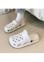 White accessories,Plain Color accessories,White Falt Round Toe Sliders