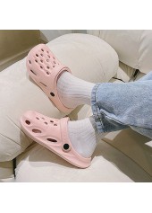 Pink accessories,Plain Color accessories,Pink Falt Round Toe Sliders