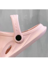 Pink accessories,Plain Color accessories,Pink Falt Round Toe Sliders