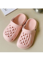 Pink accessories,Plain Color accessories,Pink Falt Round Toe Sliders