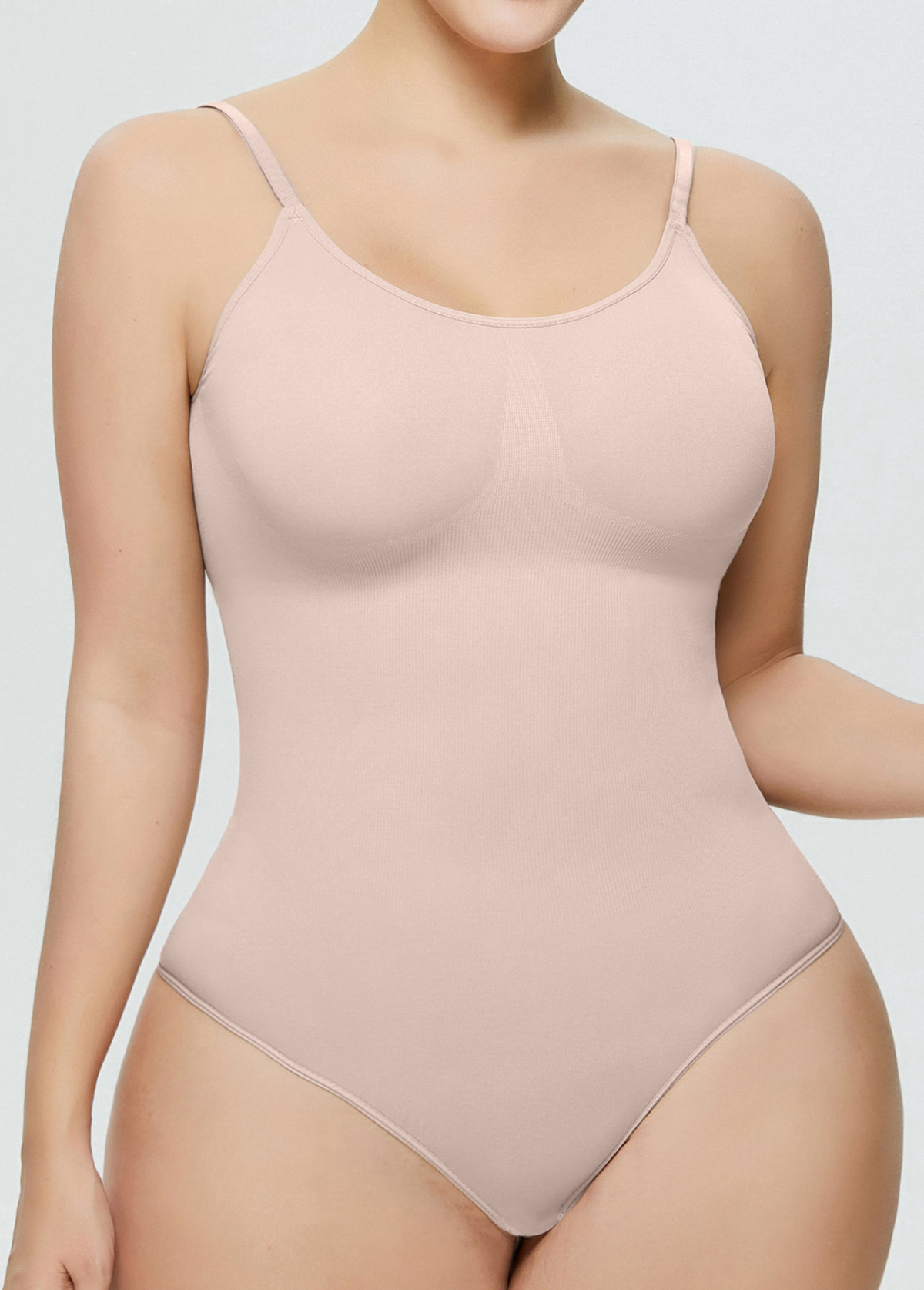 Stretch Skin Color High Waisted Full Body Shaper