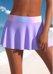 Light Purple plus size,Ombre plus size,ROTITA Plus Size Mid Waisted Ombre Light Purple Pantskirt