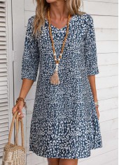 Navy dresses,Ditsy Floral dresses,Vacation dresses,Vacation dresses,ROTITA Lightweight Ditsy Floral Print Navy Dress