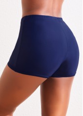 Rotita Badeshorts in Marineblau mit mittelhohem Bund in Übergröße