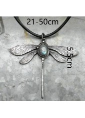 Silver jewelry,Other jewelry,Dragonfly Design Retro Alloy Silver Necklace