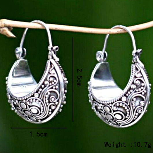 Silver jewelry,Other jewelry,Alloy Retro Tribal Design Silver Earrings