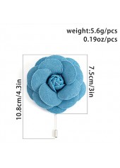 Dusty Blue jewelry,Other jewelry,Rose Stereoscopic Flowers Design Dusty Blue Brooch