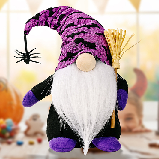 Halloween Print Purple Spider Bat Doll