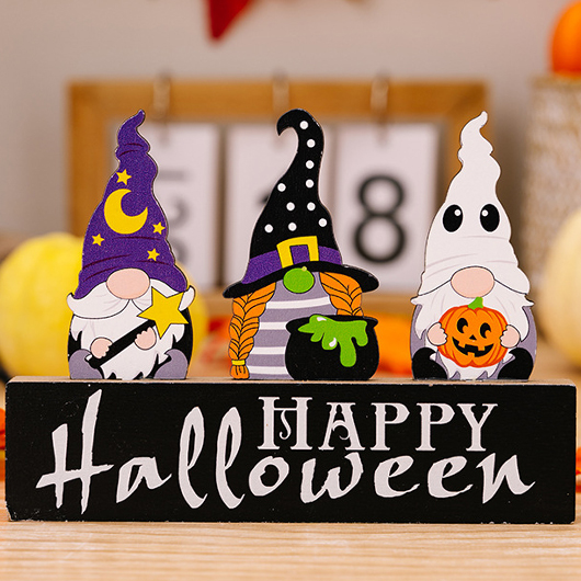 Halloween Print Multi Color Letter Decoration