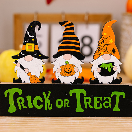 Halloween Print Multi Color Letter Decoration