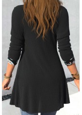 Black tops,Paisley tops,Floral tops,ROTITA Paisley Print Black Square Neck Fake Two Piece Twinset