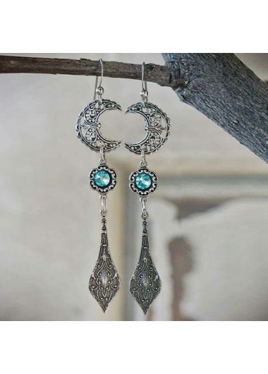 Moon Design Silver Alloy Detail Earrings product