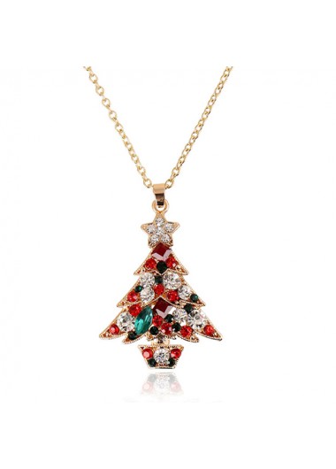 Red Hot Drilling Alloy Detail Necklace product