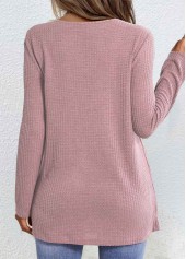 Dusty Purple tops,Plaid tops,ROTITA Plaid Dusty Purple Draped Neck Fake Two Piece Twinset