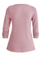 Dusty Purple tops,Plaid tops,ROTITA Plaid Dusty Purple Draped Neck Fake Two Piece Twinset