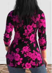 Rotita-T-Shirt zum Valentinstag in Übergröße mit Twist-Motiv in Pink