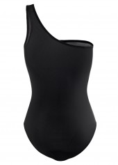 Black swimwear,Tribal swimwear,ROTITA Tribal Print Wide Strap Black One Piece Swimwear