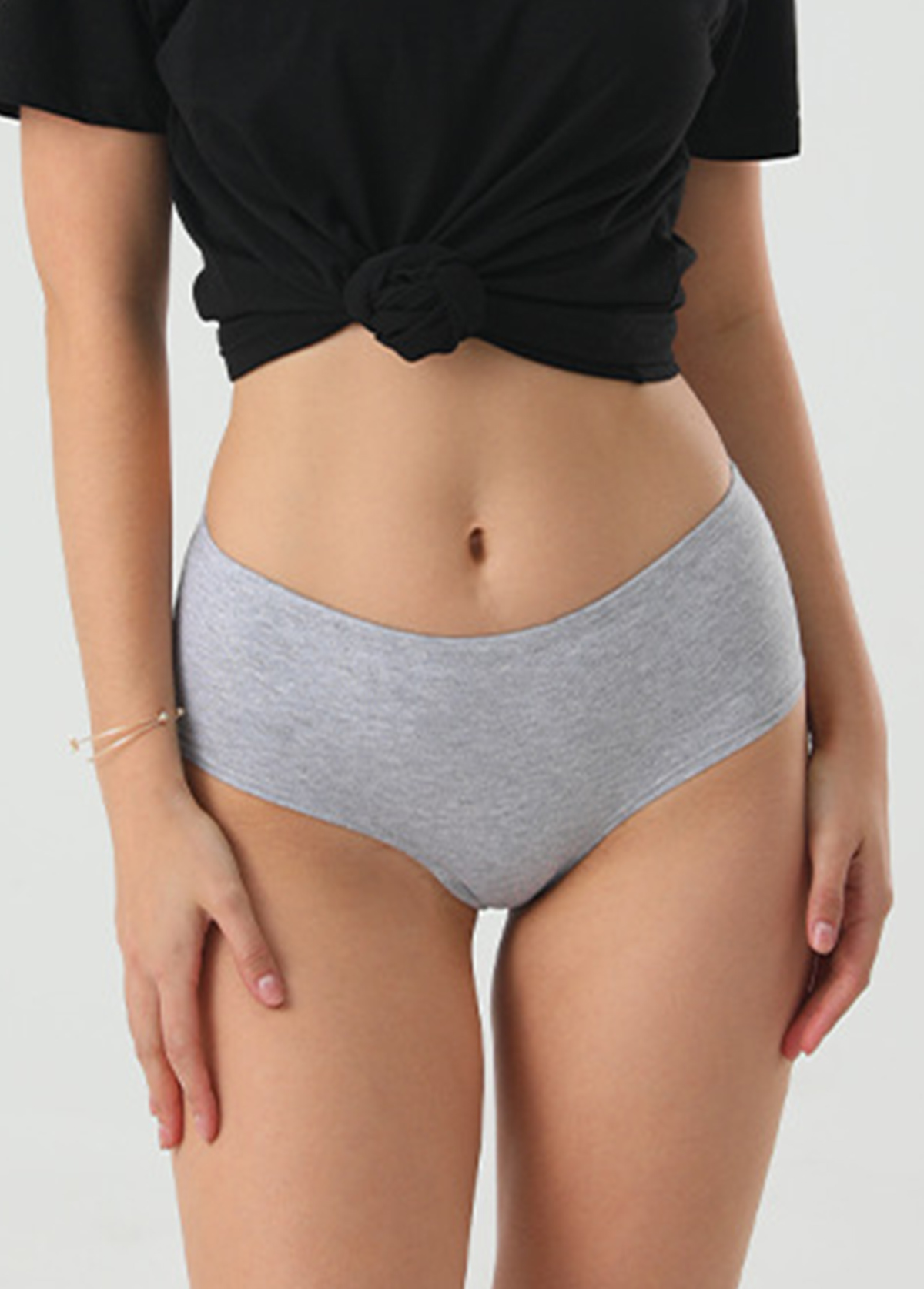 Low Waisted Light Grey Panty for Women
