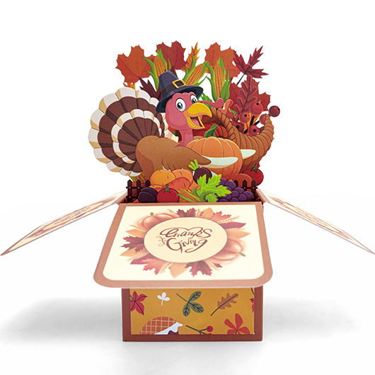 Multi Color Thanksgiving Day Gift Card