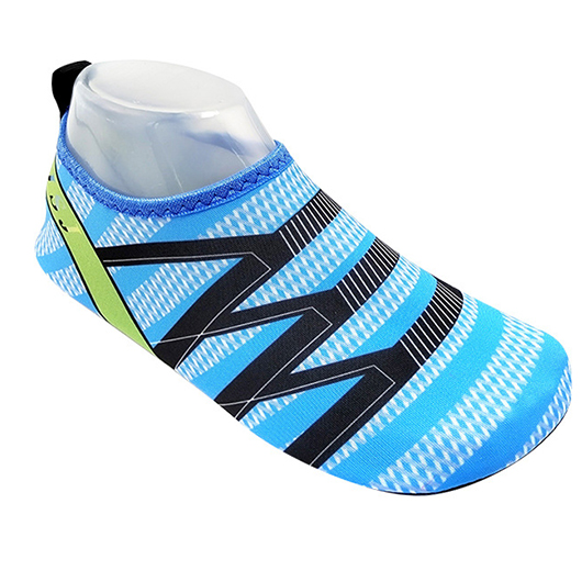 Neon Blue shoes,Striped shoes,Geometric shoes,Striped Neon Blue Lightweight Water Shoes
