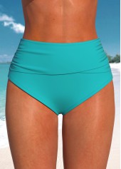 Turquoise swimwear,Floral swimwear,Plants swimwear,ROTITA Surplice Turquoise Floral Print Swimdress and Panty