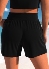 short de plage taille haute léger noir rotita