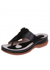 Black shoes,Plain Color shoes,Black Low Heel Toe Post Flip Flops