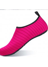 Hot Pink men shoes,Striped men shoes,Geometric men shoes,Striped Hot Pink Lightweight Water Shoes