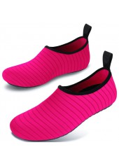 Hot Pink men shoes,Striped men shoes,Geometric men shoes,Striped Hot Pink Lightweight Water Shoes