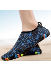 dunkelblaue flexible leichte Wasserschuhe