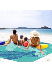 Mint Green accessories,Animal Print accessories,Animal Print Mint Green Polyester Beach Blanket