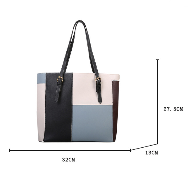 Dusty Blue accessories,Geometric accessories,Geometric Print Dusty Blue Zip Shoulder Bag