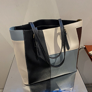 Dusty Blue accessories,Geometric accessories,Geometric Print Dusty Blue Zip Shoulder Bag