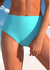 Cyan swimwear,Paisley swimwear,ROTITA Drawstring Cyan Paisley Print Swimdress and Panty