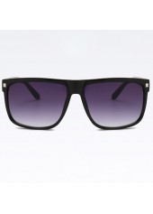 Black accessories,Retro Black Rivet Detail Geometric Sunglasses