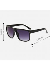 Black accessories,Retro Black Rivet Detail Geometric Sunglasses