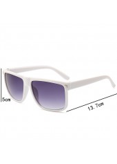 White accessories,White Ombre Rivet Detail Geometric Sunglasses