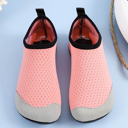 chaussures d'eau patchwork imperméables rose poussiéreux