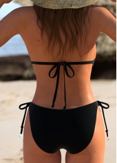 Orange swimwear,Animal Print swimwear,ROTITA Tie Orange Butterfly Print Bikini Set