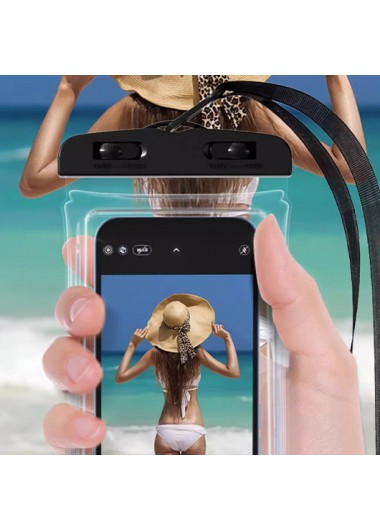 Black accessories,Plain Color accessories,Black Waterproof One Size Phone Case