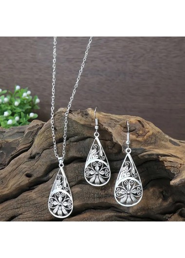 Silvery White jewelry,Geometric jewelry,Silvery White Alloy Geometric Detail Earrings