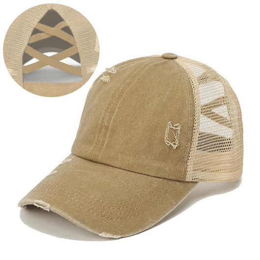Light Camel accessories,Plain Color accessories,Light Camel Mesh Design Baseball Cap