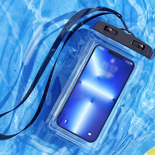 Black Waterproof One Size Phone Case
